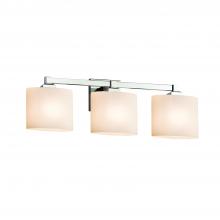 Justice Design Group WGL-8413-10-GRCB-MBLK - Union 3-Light Bath Bar