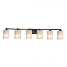 Justice Design Group FSN-8436-15-WEVE-DBRZ - Regency 6-Light Bath Bar