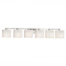 Justice Design Group FSN-8436-55-RBON-NCKL - Regency 6-Light Bath Bar