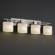 Justice Design Group FSN-8704-10-OPAL-MBLK - Aero 4-Light Bath Bar