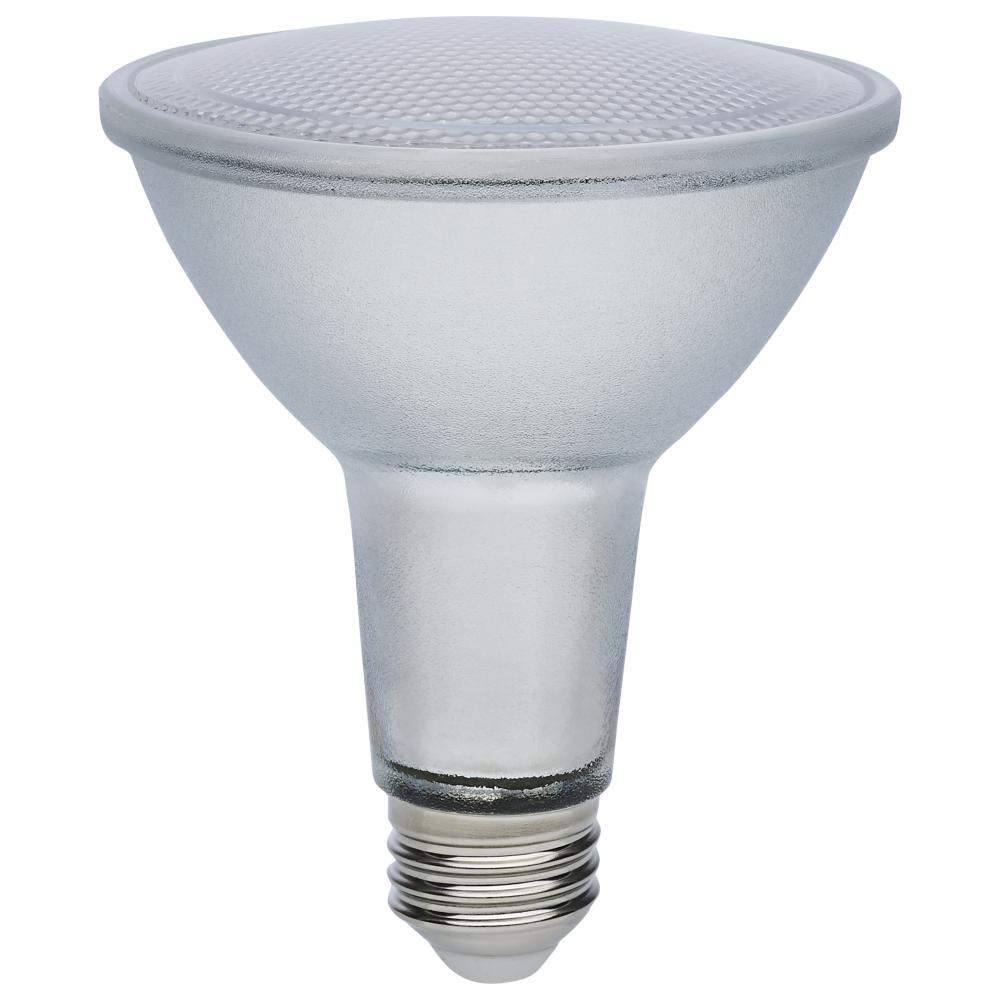 12 Watt Econo LED PAR30LN; 4000K; 35 Degree Beam Angle; Medium Base; 120-277 Volt; Silver Finish