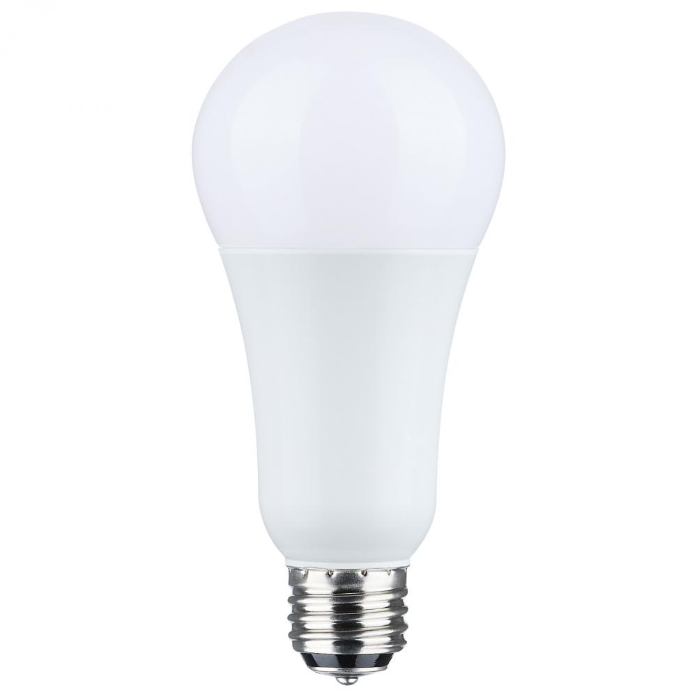 5/14/20 Watt A21 LED; 3-Way Lamp; White Finish; 2700K CCT; Medium Double Contact Base; 120 Volt