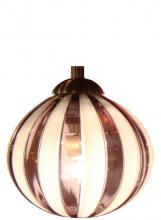 Oggetti Luce 18-185A - PERLE, AMBER STRIPES, SN, DOME