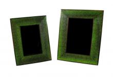 Oggetti Luce 56-SNK06/GRN - FRAME, 4X6, SNAKESKIN, GREEN