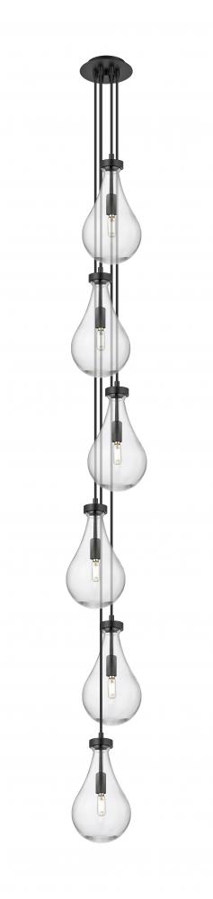 Owego - 6 Light - 7 inch - Matte Black - Multi Pendant