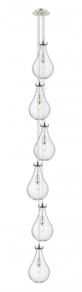 Owego - 6 Light - 7 inch - Polished Nickel - Multi Pendant