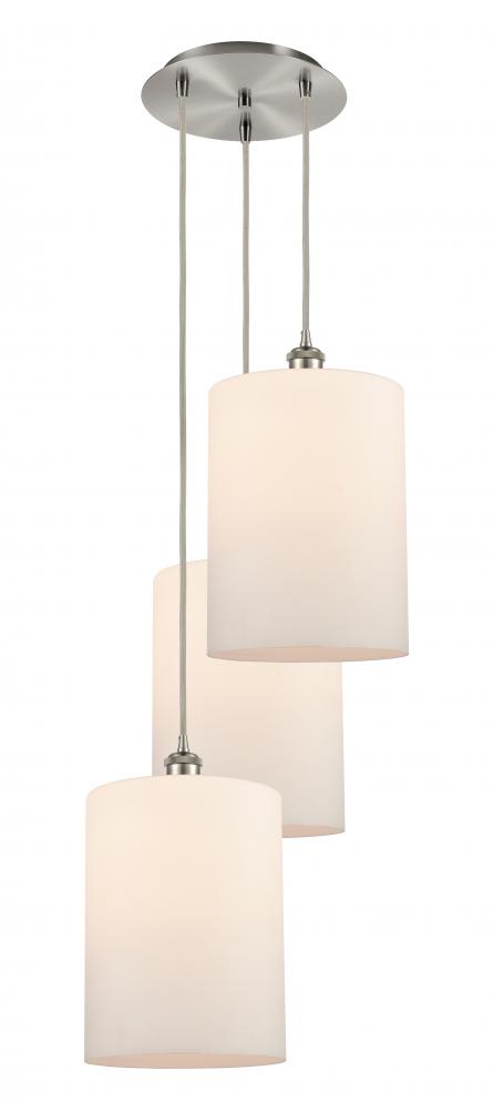 Cobbleskill - 3 Light - 16 inch - Brushed Satin Nickel - Cord Hung - Multi Pendant