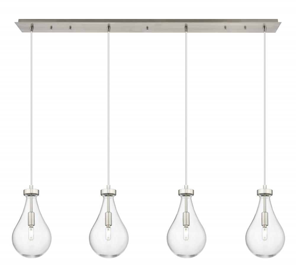 Owego - 4 Light - 49 inch - Brushed Satin Nickel - Linear Pendant