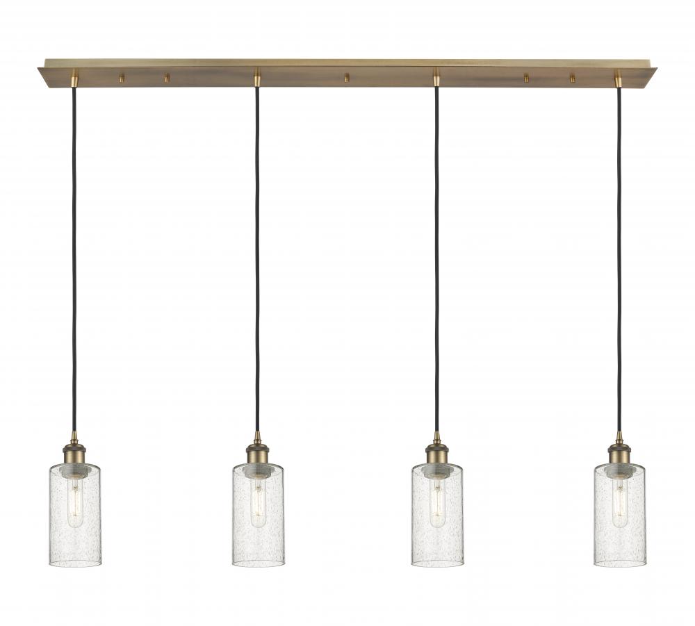 Crown Point - 4 Light - 49 inch - Brushed Brass - Linear Pendant