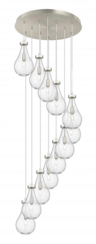 Owego - 12 Light - 24 inch - Brushed Satin Nickel - Multi Pendant