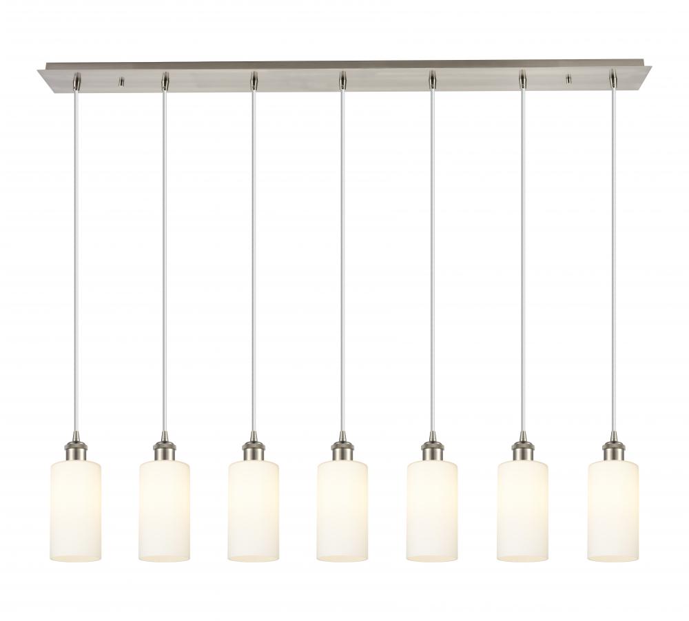 Crown Point - 7 Light - 49 inch - Brushed Satin Nickel - Linear Pendant