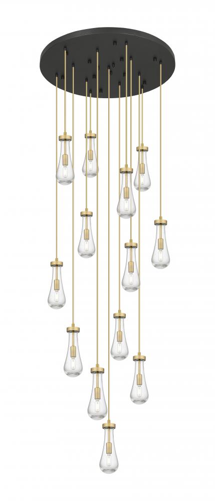 Owego - 13 Light - 32 inch - Brushed Brushed Brass - Multi Pendant