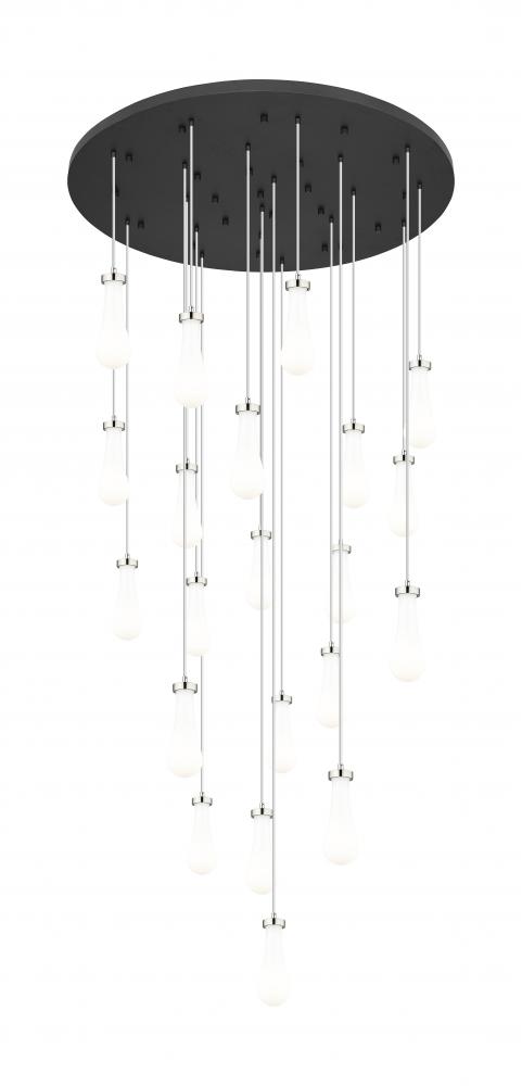 Owego - 21 Light - 48 inch - Brushed Polished Nickel - Multi Pendant