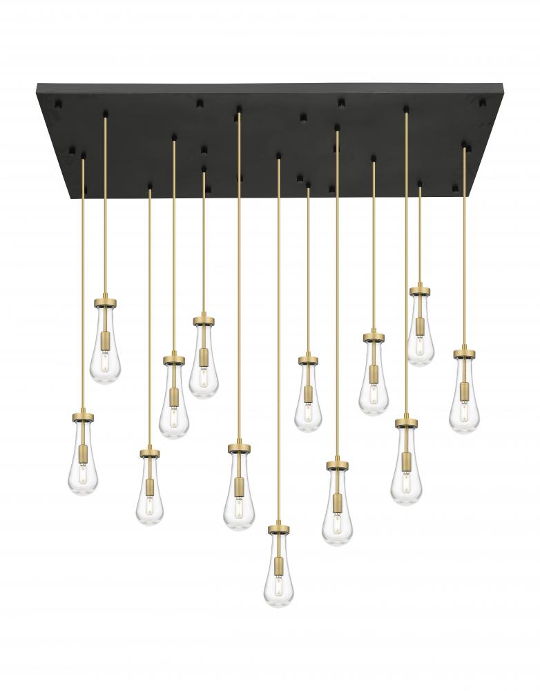 Owego - 13 Light - 54 inch - Brushed Polished Nickel - Multi Pendant