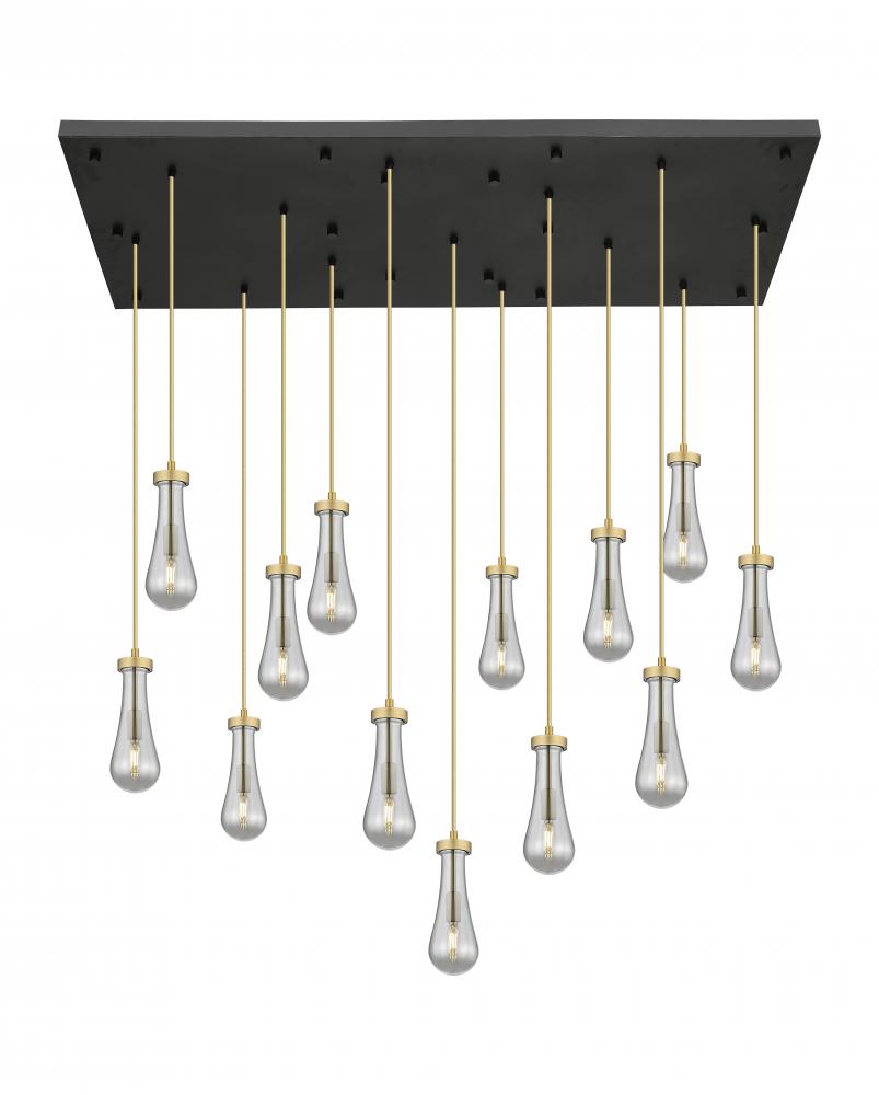 Owego - 13 Light - 54 inch - Brushed Brass - Multi Pendant