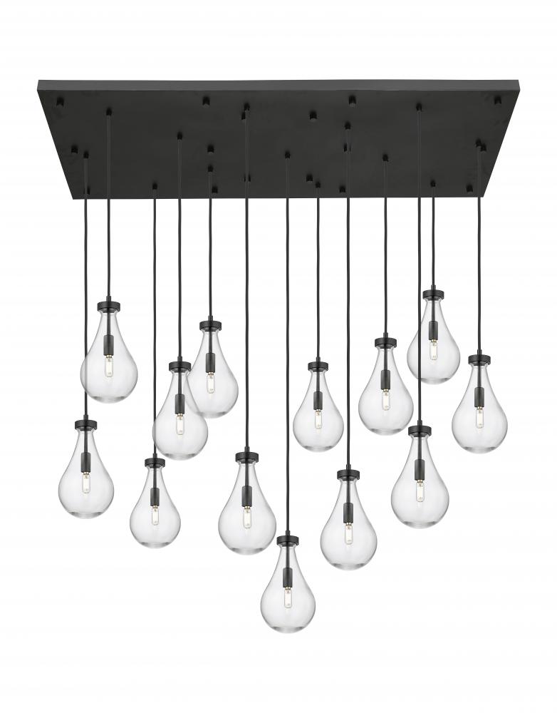 Owego - 13 Light - 54 inch - Matte Black - Multi Pendant