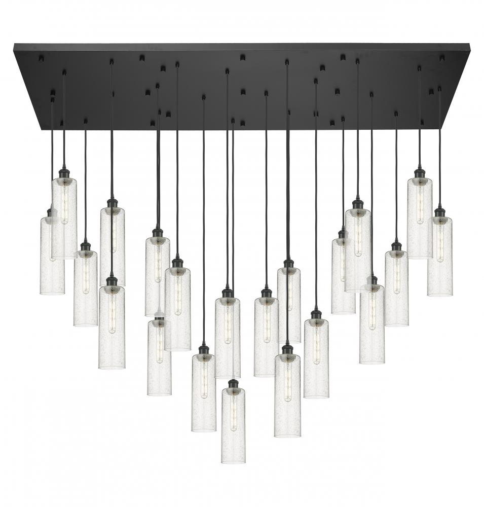 Crown Point - 21 Light - 71 inch - Matte Black - Multi Pendant