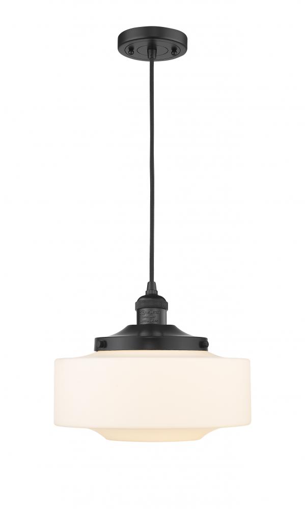 Bridgeton - 1 Light - 12 inch - Matte Black - Cord hung - Mini Pendant