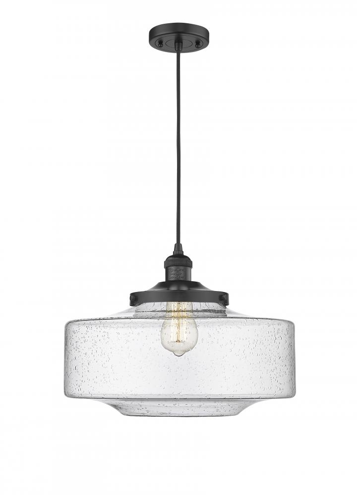 Bridgeton - 1 Light - 16 inch - Matte Black - Cord hung - Mini Pendant