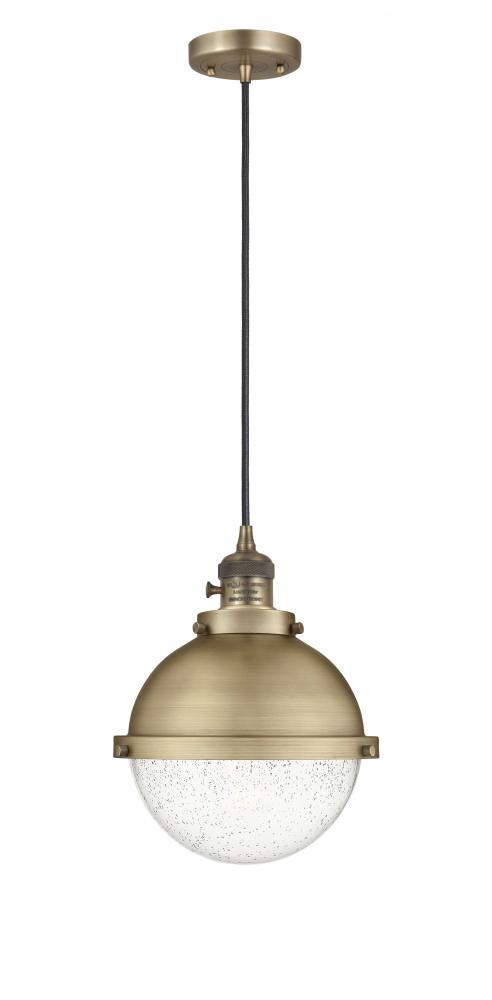 Hampden - 1 Light - 9 inch - Brushed Brass - Cord hung - Mini Pendant