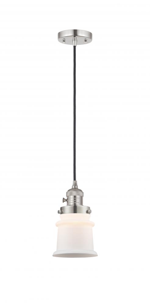 Canton - 1 Light - 5 inch - Polished Nickel - Cord hung - Mini Pendant