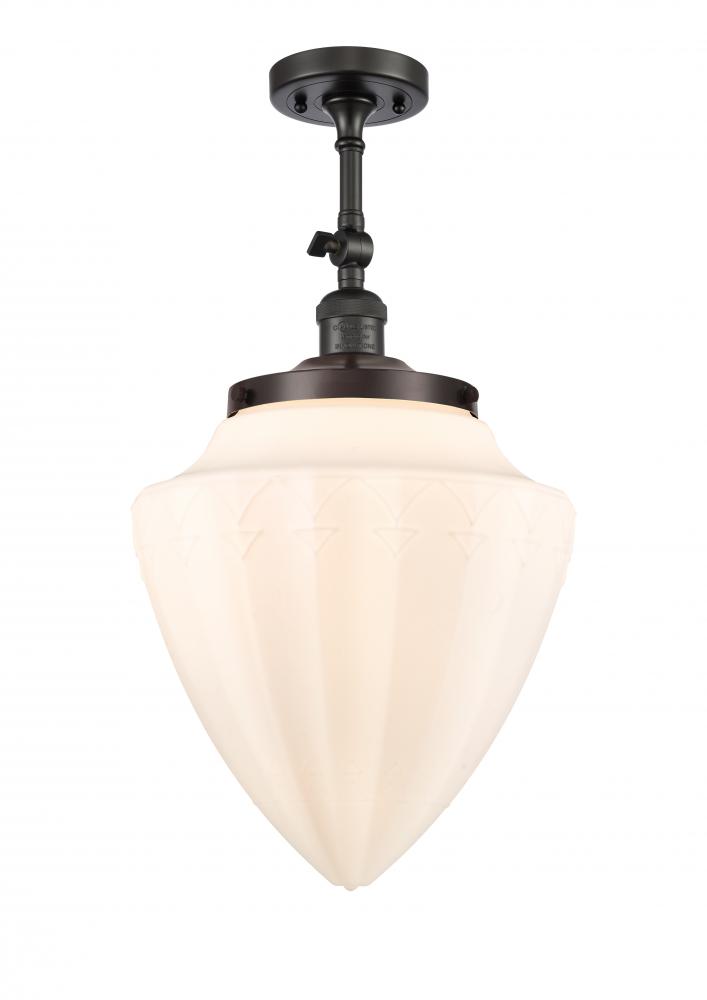 Beacon - 1 Light - 12 inch - Oil Rubbed Bronze - Semi-Flush Mount