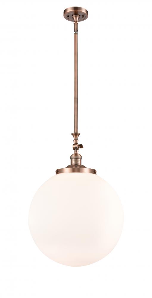 Beacon - 1 Light - 16 inch - Antique Copper - Stem Hung - Mini Pendant