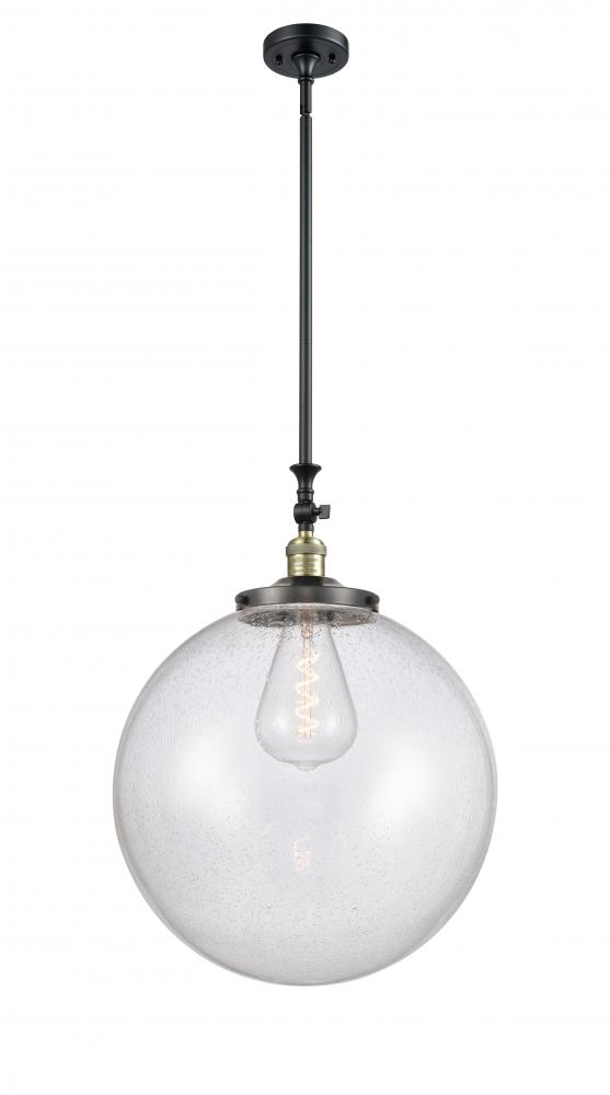 Beacon - 1 Light - 18 inch - Black Antique Brass - Stem Hung - Mini Pendant