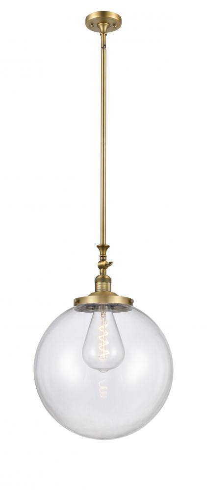 Beacon - 1 Light - 16 inch - Brushed Brass - Stem Hung - Mini Pendant