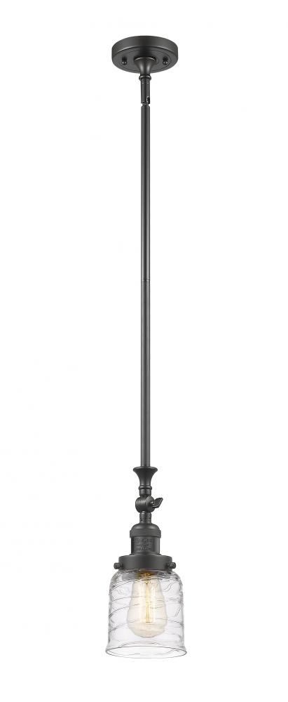 Bell - 1 Light - 5 inch - Oil Rubbed Bronze - Stem Hung - Mini Pendant