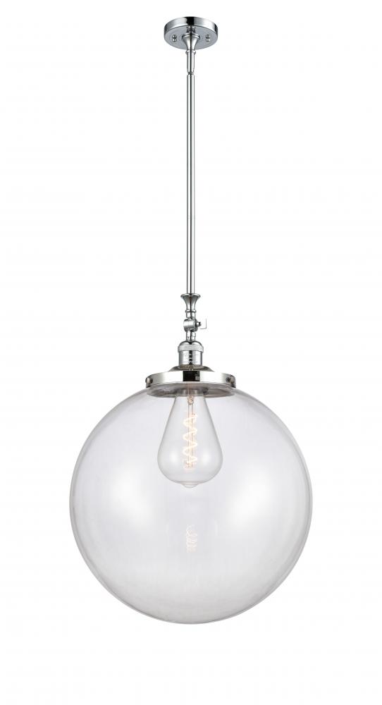 Beacon - 1 Light - 18 inch - Polished Chrome - Stem Hung - Mini Pendant