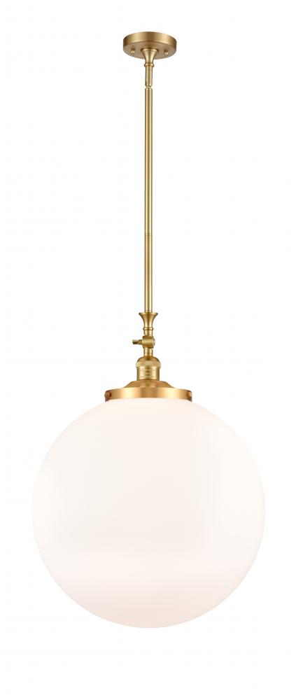 Beacon - 1 Light - 12 inch - Satin Gold - Stem Hung - Mini Pendant