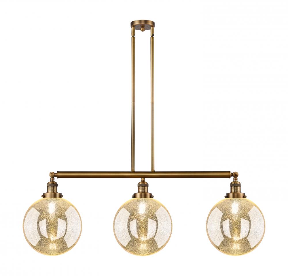 Beacon - 3 Light - 42 inch - Brushed Brass - Stem Hung - Island Light