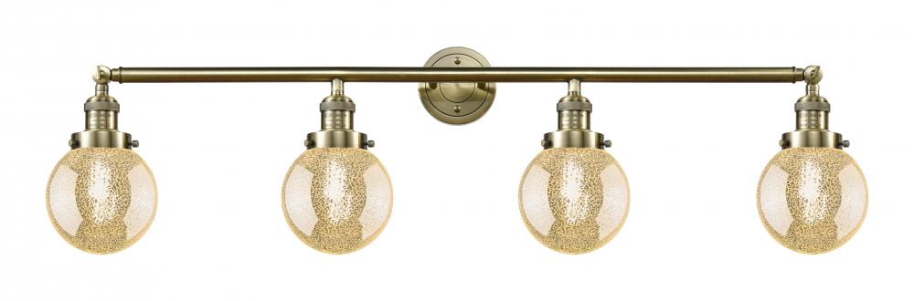 Beacon - 4 Light - 42 inch - Antique Brass - Bath Vanity Light