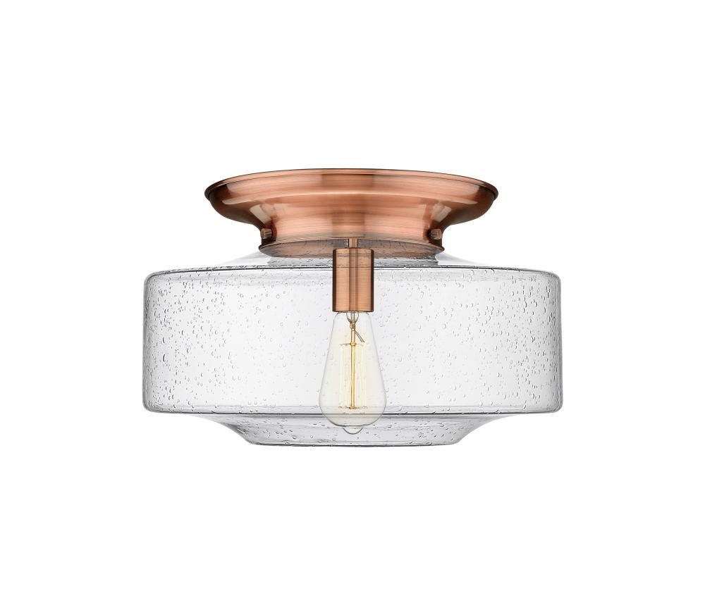 Bridgeton - 1 Light - 16 inch - Antique Copper - Flush Mount