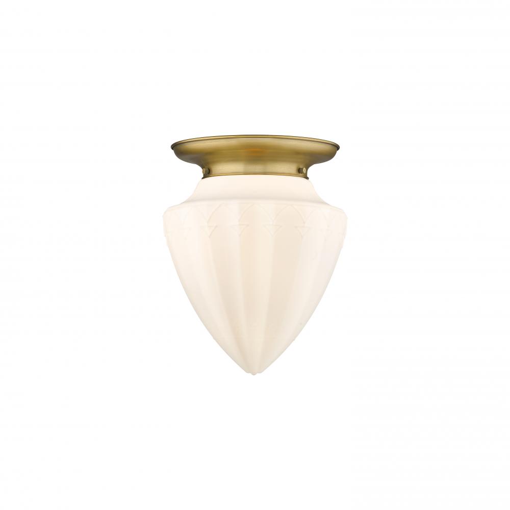 Beacon - 1 Light - 14 inch - Brushed Brass - Flush Mount