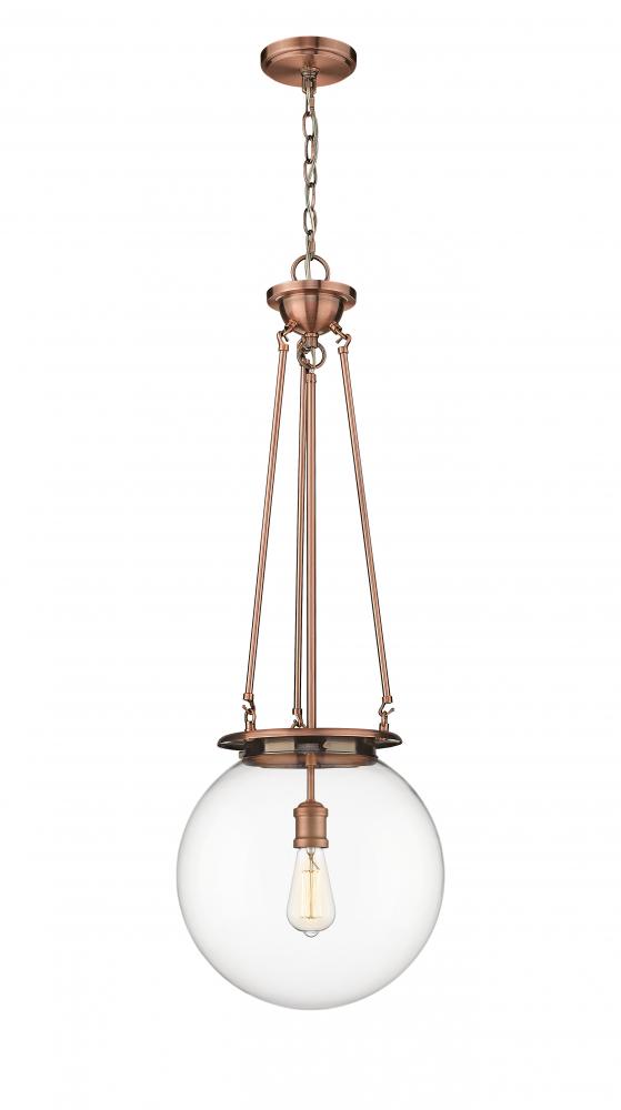 Beacon - 1 Light - 14 inch - Antique Copper - Chain Hung - Pendant