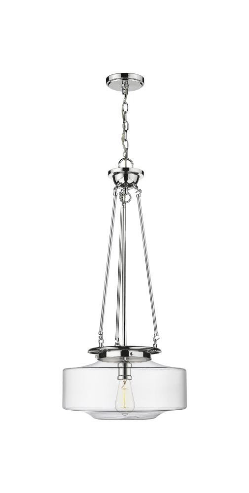 Bridgeton - 1 Light - 16 inch - Polished Chrome - Chain Hung - Pendant