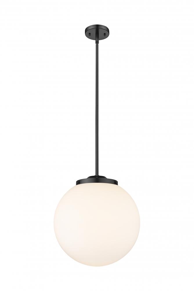 Beacon - 1 Light - 16 inch - Matte Black - Stem Hung - Pendant