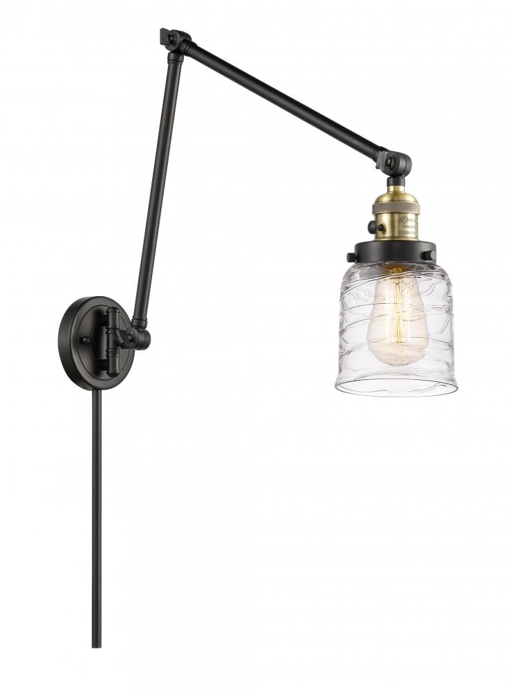 Bell - 1 Light - 8 inch - Black Antique Brass - Swing Arm