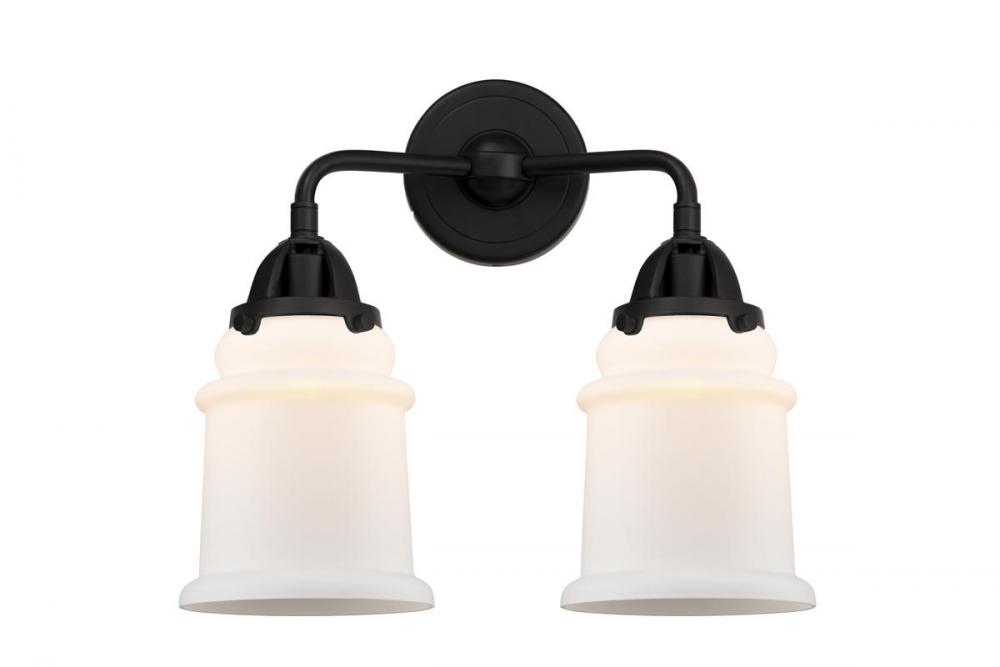 Canton - 2 Light - 14 inch - Matte Black - Bath Vanity Light