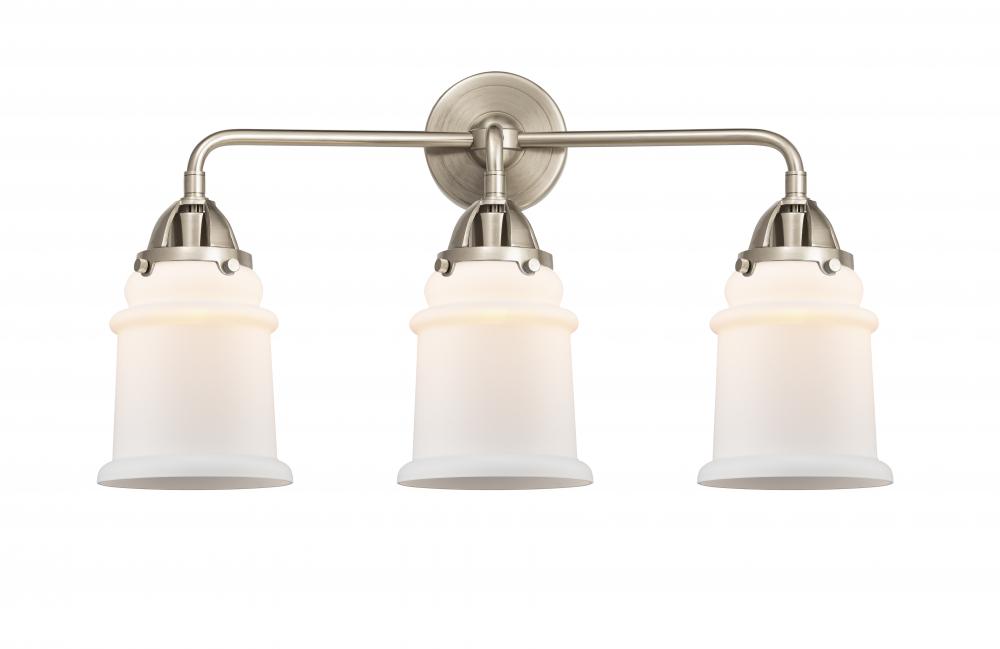 Canton - 3 Light - 24 inch - Brushed Satin Nickel - Bath Vanity Light