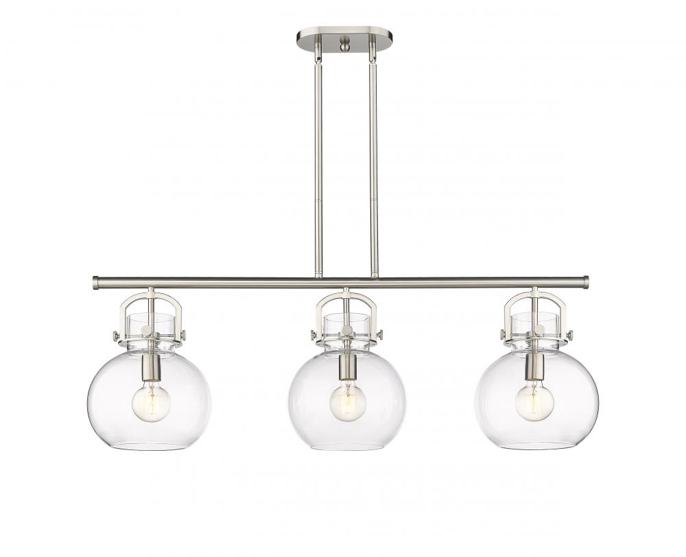 Newton Sphere - 3 Light - 42 inch - Satin Nickel - Island Light