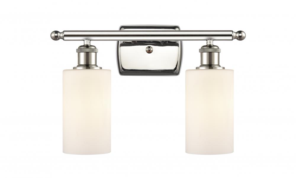 Clymer - 2 Light - 14 inch - Polished Nickel - Bath Vanity Light