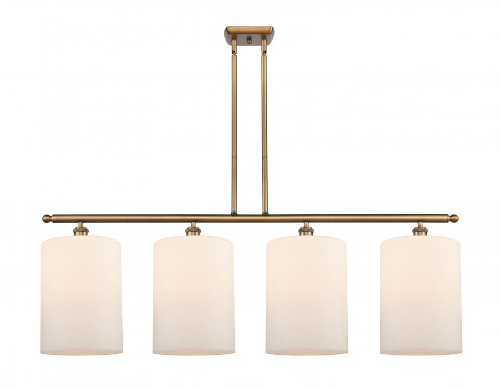 Cobbleskill - 4 Light - 48 inch - Brushed Brass - Cord hung - Island Light