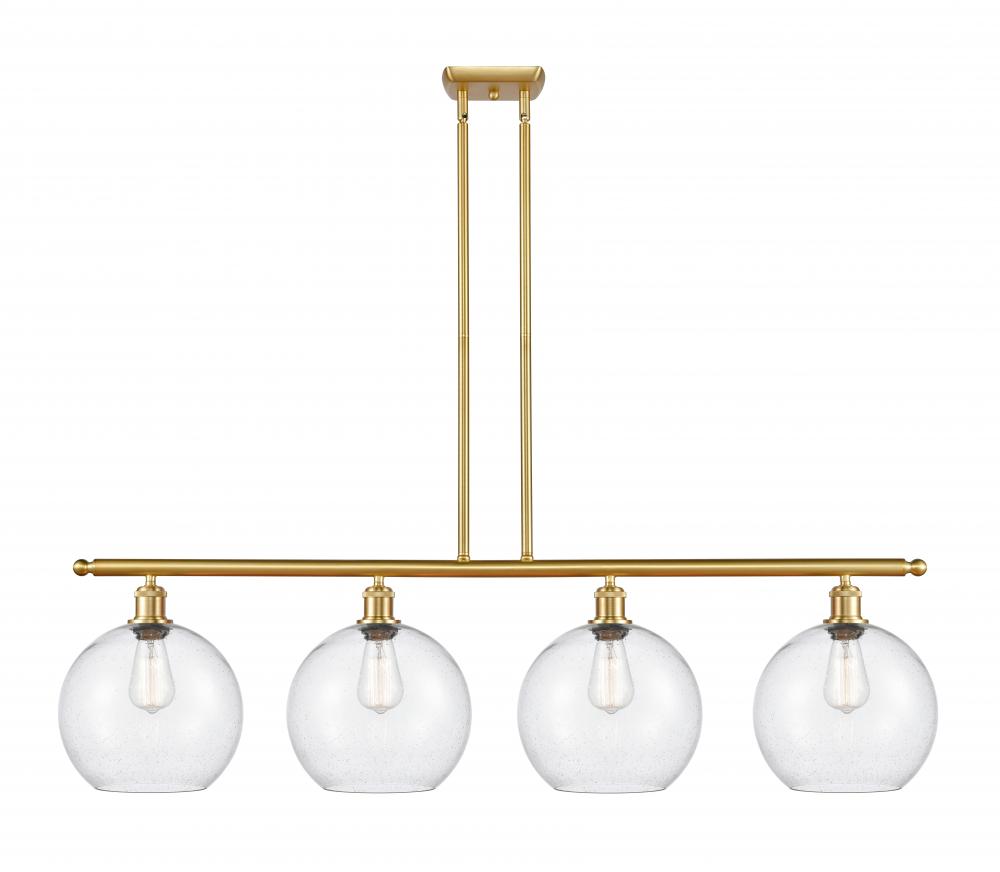 Athens - 4 Light - 48 inch - Satin Gold - Stem Hung - Island Light