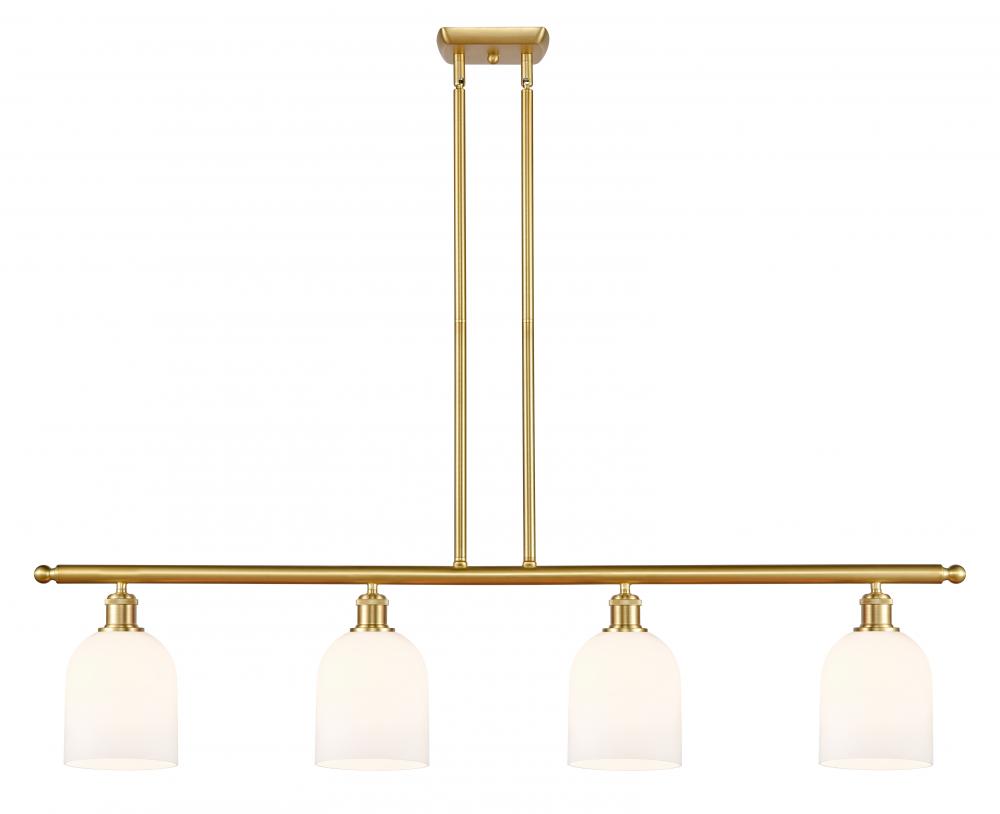 Bella - 4 Light - 48 inch - Satin Gold - Cord hung - Island Light