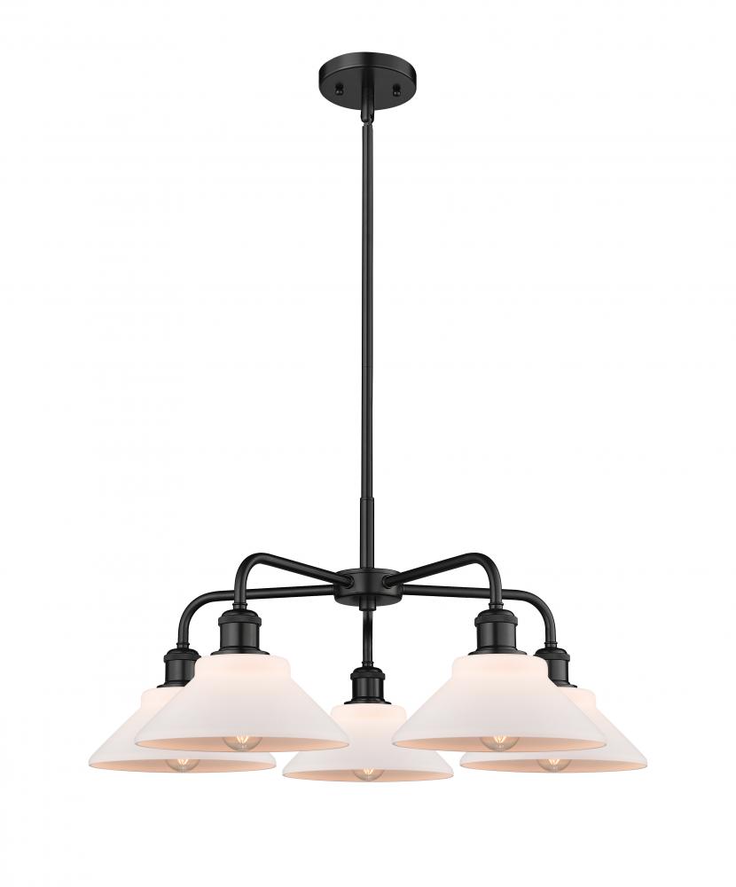 Orwell - 5 Light - 26 inch - Matte Black - Chandelier