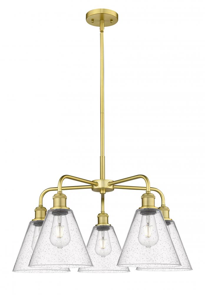 Berkshire - 5 Light - 26 inch - Satin Gold - Chandelier