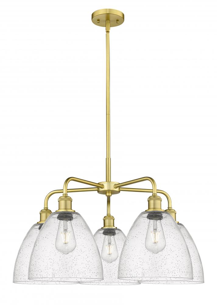 Bristol - 5 Light - 27 inch - Satin Gold - Chandelier